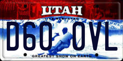 UT license plate D600VL