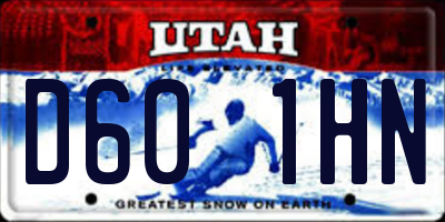 UT license plate D601HN