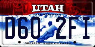UT license plate D602FI