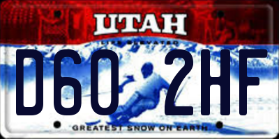 UT license plate D602HF