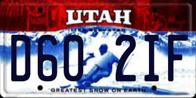 UT license plate D602IF