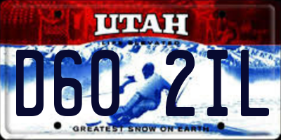 UT license plate D602IL