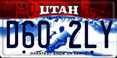 UT license plate D602LY