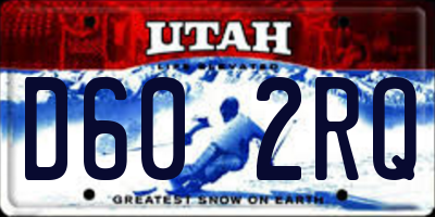 UT license plate D602RQ