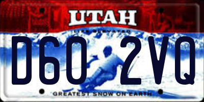 UT license plate D602VQ