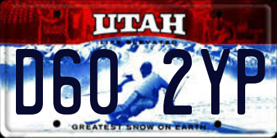 UT license plate D602YP