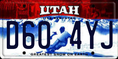UT license plate D604YJ