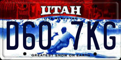 UT license plate D607KG