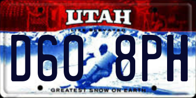 UT license plate D608PH