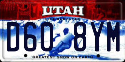 UT license plate D608YM