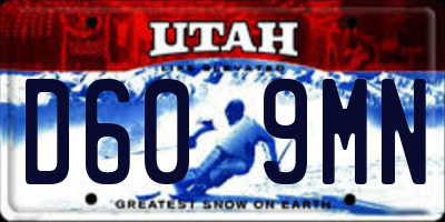 UT license plate D609MN