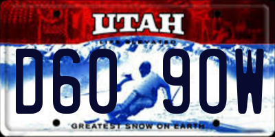 UT license plate D609OW