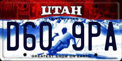 UT license plate D609PA