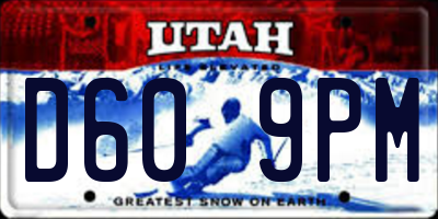 UT license plate D609PM