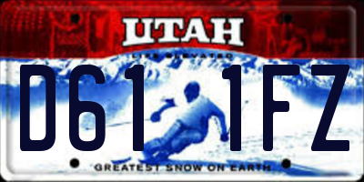 UT license plate D611FZ