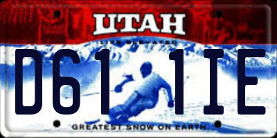 UT license plate D611IE