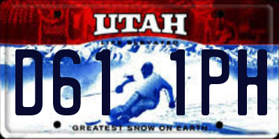 UT license plate D611PH