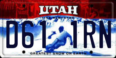 UT license plate D611RN