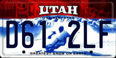 UT license plate D612LF