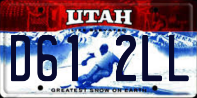 UT license plate D612LL
