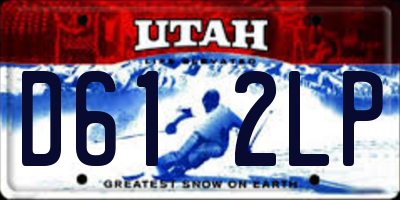 UT license plate D612LP
