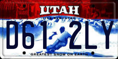 UT license plate D612LY