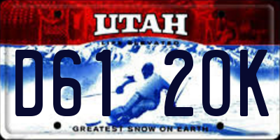 UT license plate D612OK