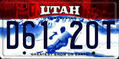 UT license plate D612OT