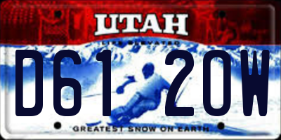 UT license plate D612OW