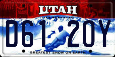 UT license plate D612OY