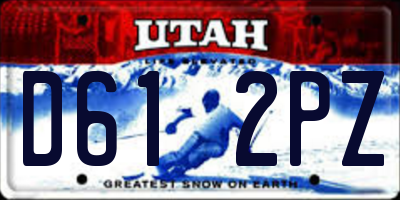 UT license plate D612PZ