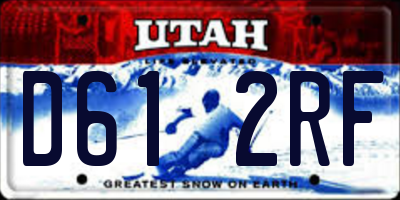 UT license plate D612RF