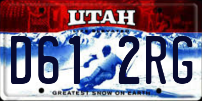 UT license plate D612RG
