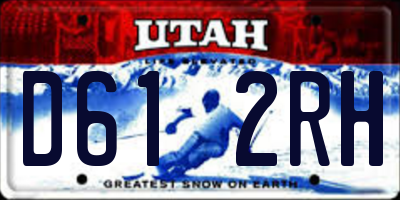 UT license plate D612RH