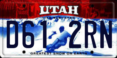 UT license plate D612RN