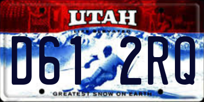 UT license plate D612RQ