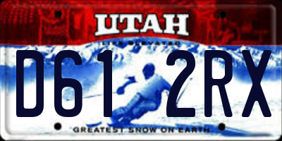 UT license plate D612RX