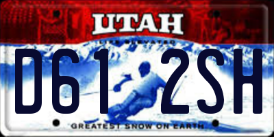 UT license plate D612SH