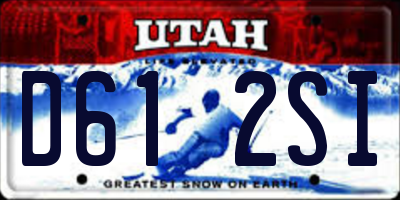 UT license plate D612SI