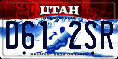 UT license plate D612SR