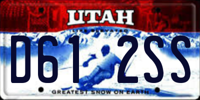 UT license plate D612SS
