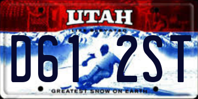UT license plate D612ST