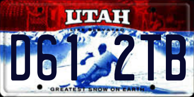 UT license plate D612TB