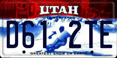 UT license plate D612TE