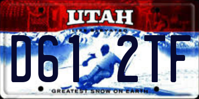 UT license plate D612TF