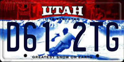UT license plate D612TG