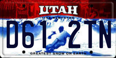 UT license plate D612TN