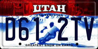 UT license plate D612TV