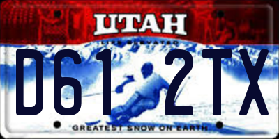UT license plate D612TX