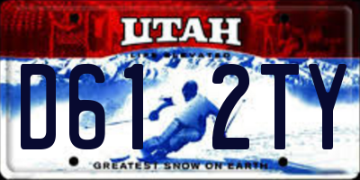 UT license plate D612TY